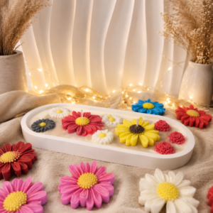 Bandeja con flores