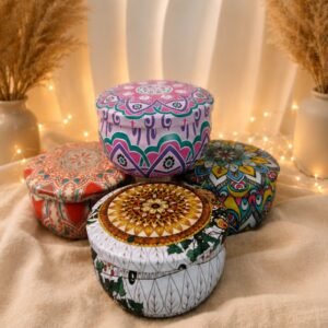 Velas en lata pequeña